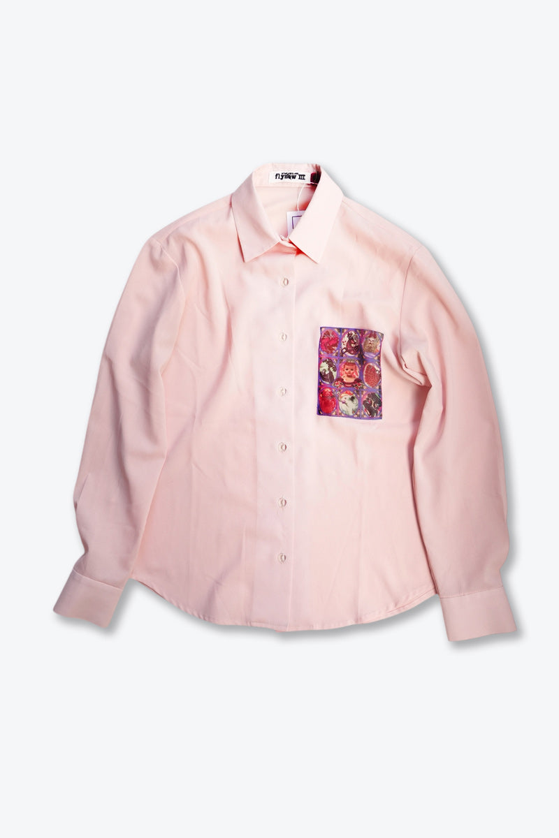 FLYNOW Ⅲ | L/S POCKET DESIGN SHIRT / PINK [USED]