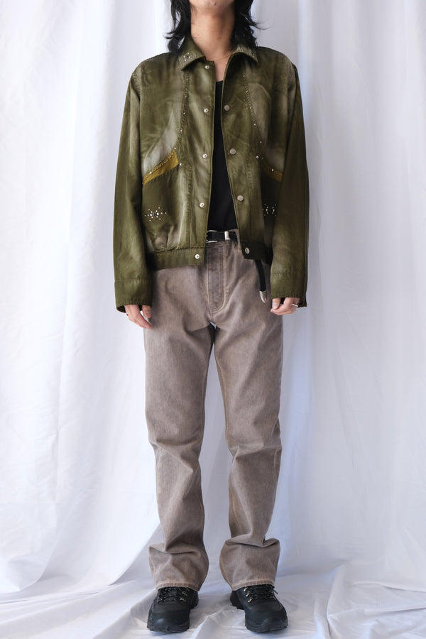 RUSTY SATIN SPORTS JACKET .15 / OLIVE