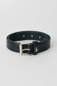 3CM BELT / ARROW HEAD BLACK LEATHER