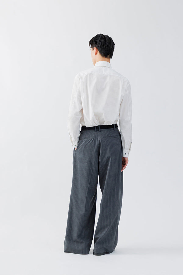 REGULAR FIT TAB COLLAR SHIRT / WHITE ST [Scheduled to arrive in Autumn/Winter 2026]