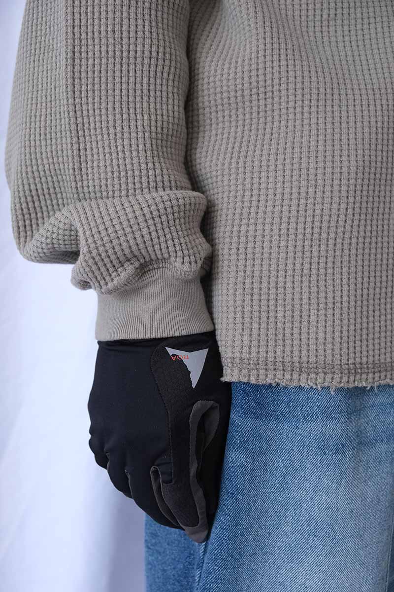 BEE SUN FADED ORGANIC WAFFLE SERAFINO LONG SLEEVE / GREY GREEN