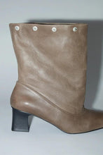 Load image into Gallery viewer, JOLIE SNAPS DETACHABLE LEATHER BOOTS / BROWN