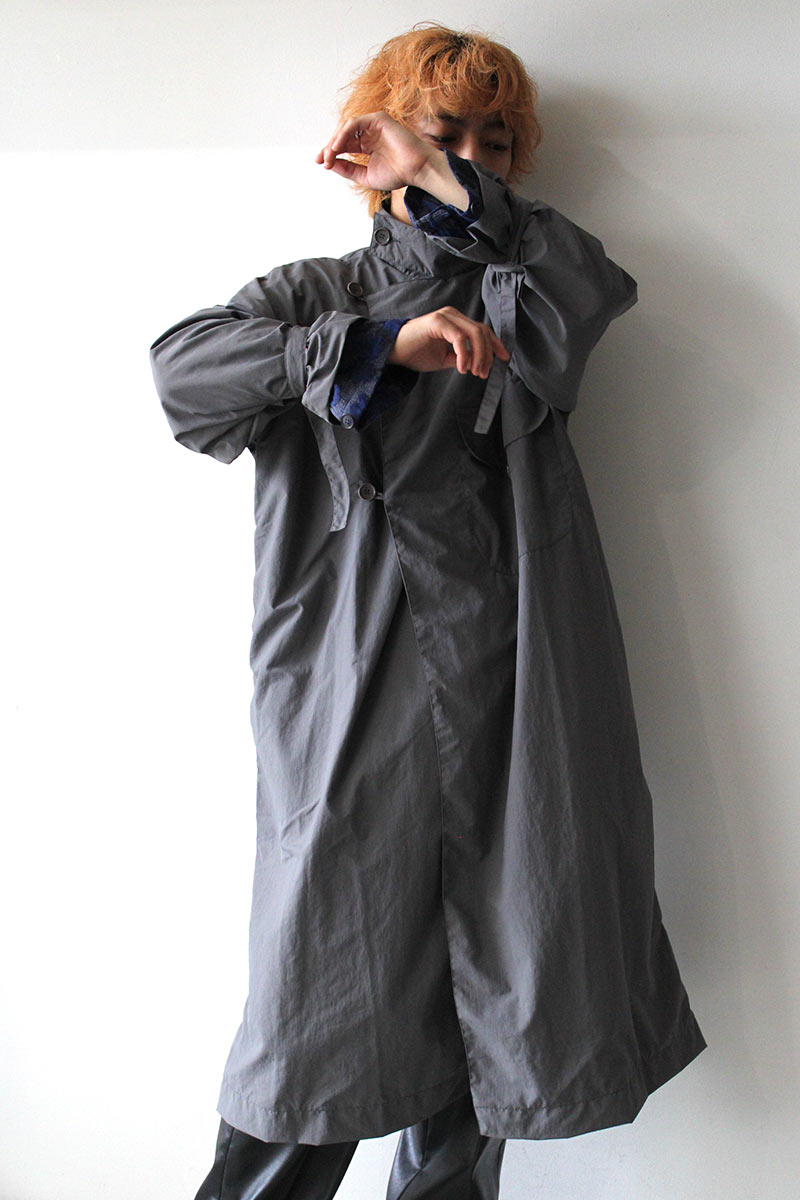 FOOD WASTE DYED CANVAS COAT / NAVY [50%OFF]