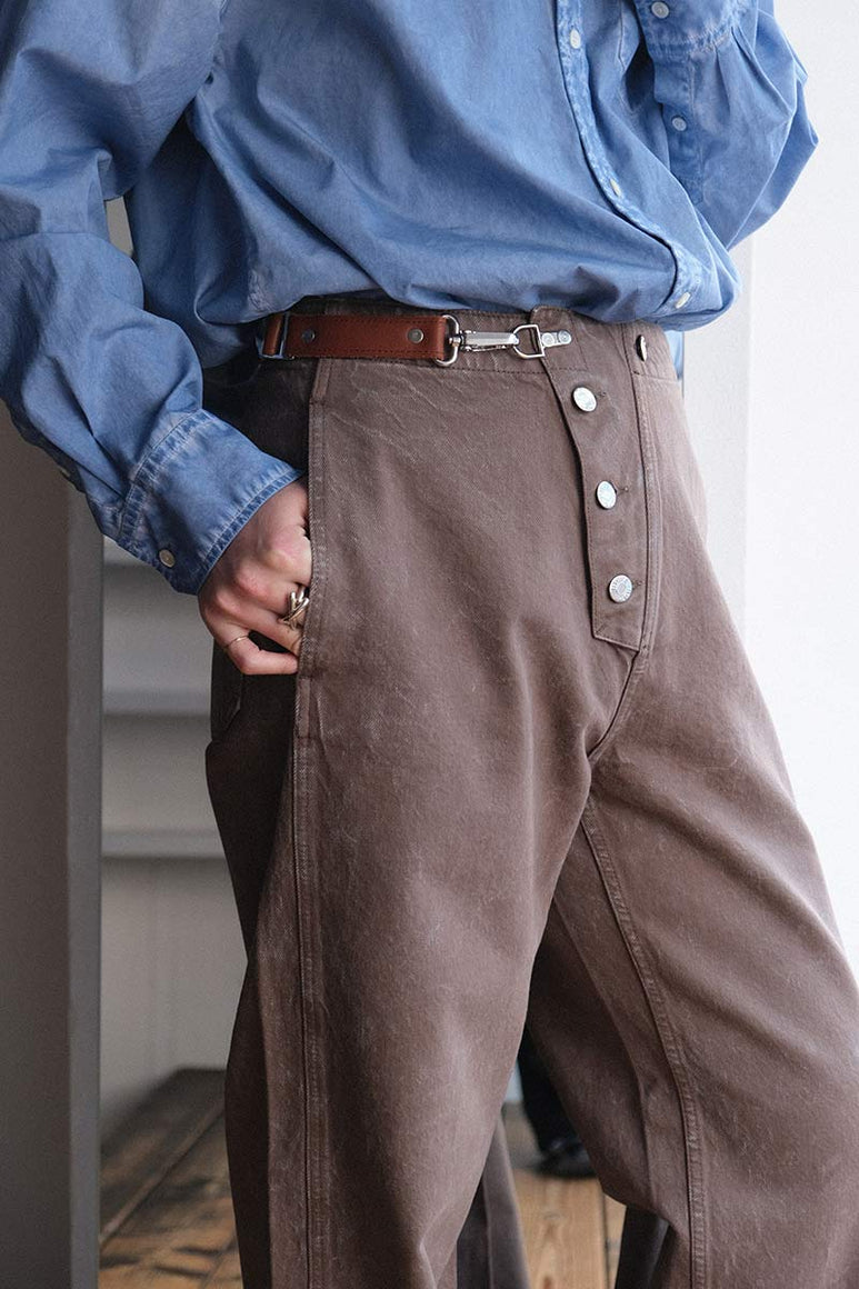 LABOUR TROUSERS / WARM GREY MARBLE