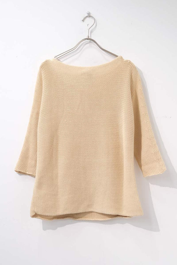 DKNY | 90'S COTTON FILLING KNIT SWEATER [USED]