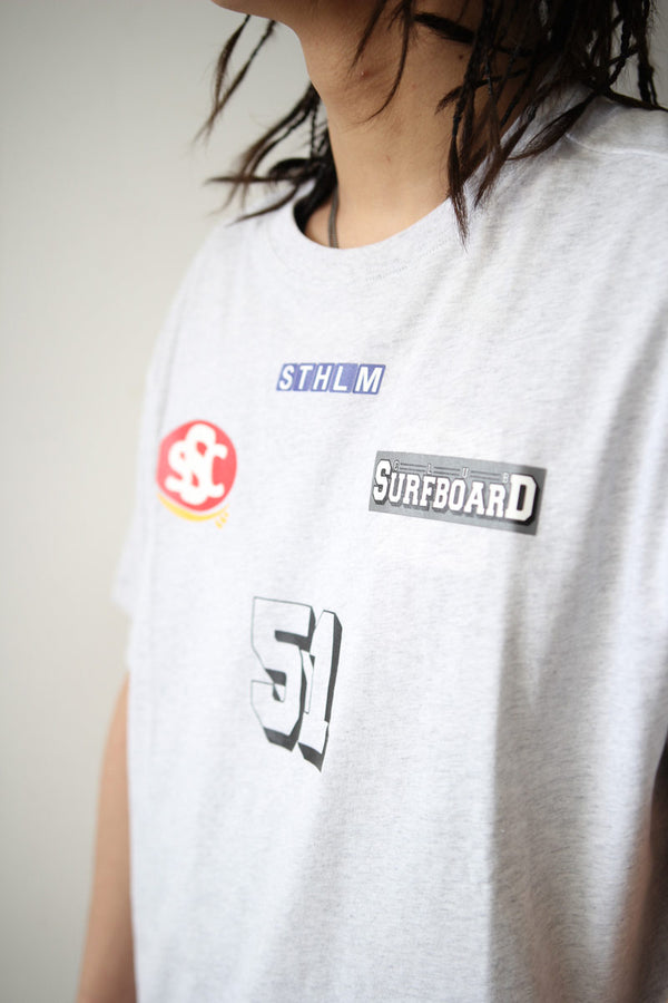 BOX TEE SPONSOR / GREY MELANGE [20%OFF]