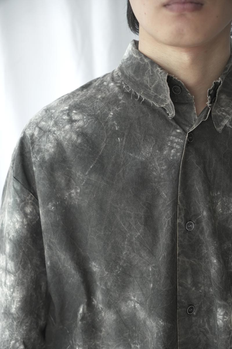 S18 NO.328 POPLIN OVERSIZED SHIRT / WHITE/BLACK [金沢店]