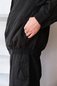 MAMO BLOUSON-SAT / BLACK