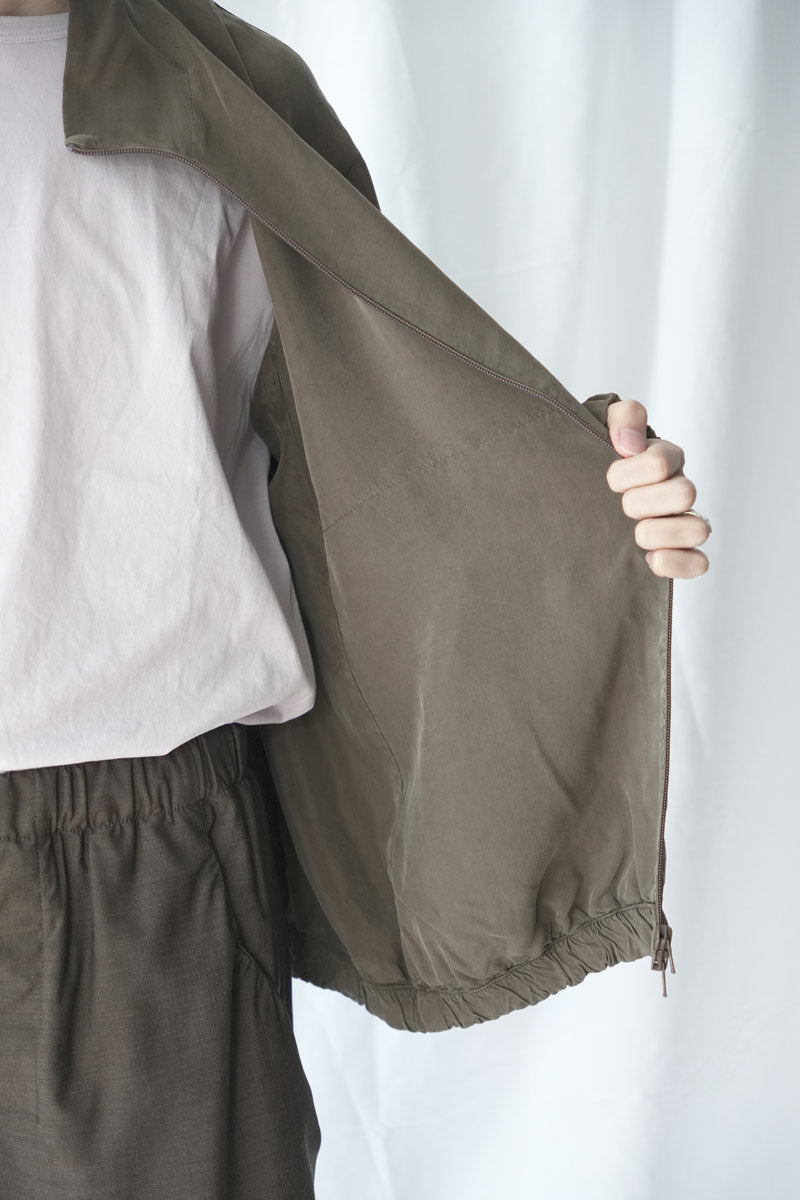 S18 NO.261 CUPRO DOUBLED ZIPPER JACKET / BROWN [Kanazawa Store]