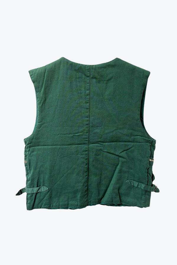 CHIRICO | MADE IN TURKEY 90'S PADDING SAFARI VEST [USED]