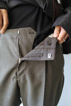 Load image into Gallery viewer, BORROWED CHINO / GREY ATOM CHECK WOOL