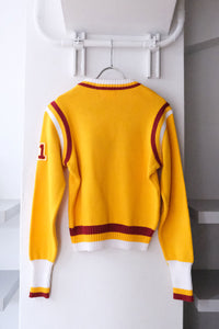 OTHER BRAND | 80'S GWHS V-NECK ACRYLIC SWEATER [USED]