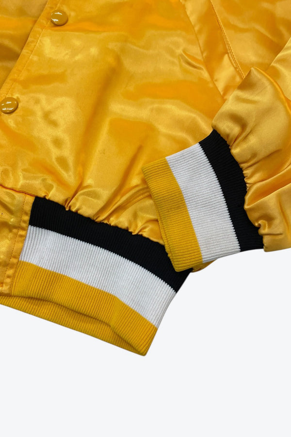 OTHER BRAND | MADE IN USA 70'S ABC TV CHANNEL NYLON SATIN STADIUM JACKET [USED]