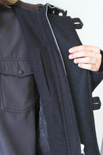 Load image into Gallery viewer, DULUTH JACKET / CLASSIC BLACK STAMPED WOOL