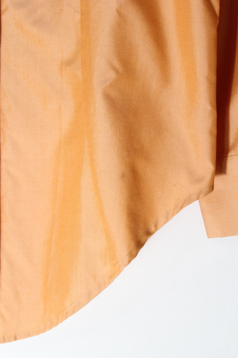 TRACY M. | 90'S L/S SILK OPEN COLLAR DESIGN SHIRT [USED]