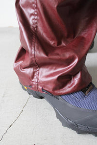 WAX VINTAGE WIDE CARGO PANTS / BORDEAUX