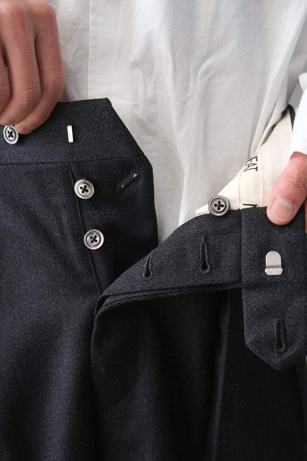 WOOL TRICOTINE FLARE / GRAY [金沢店]