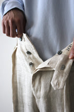 Load image into Gallery viewer, SICILIAN LINEN STRIPE WIDE TYPE I / BEIGE