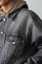 Load image into Gallery viewer, BOLD DENIM JACKET / HEAVY BLACK VINTAGE