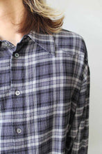 Load image into Gallery viewer, OVERGROWN SHIRT / BLEACHED AWAY BLACK CHECK