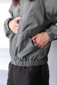 SWITCHING DETAIL BLOUSON / BLUE GRAY