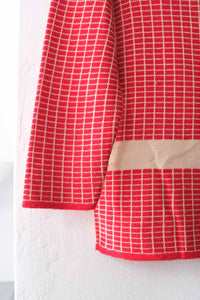 ROGER FASHIONS | 80'S CHECK POLO KNIT [USED]
