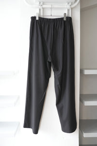 S17 NO.288 FINE WOOL DRAWSTRING TROUSERS / BLACK HERRINGBONE [金沢店]