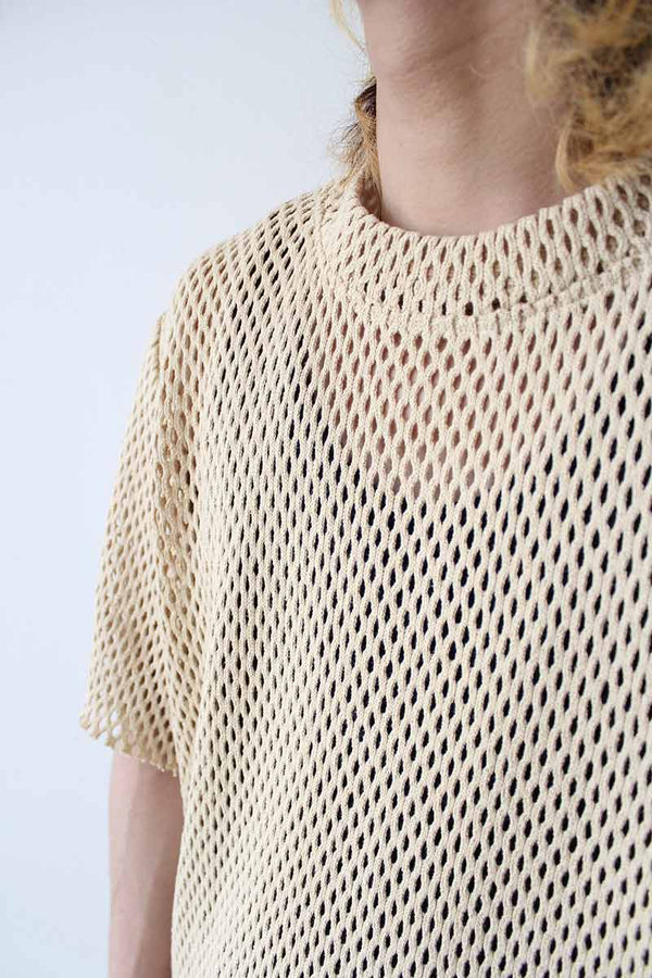 FRANCO TEE / RAW COTTON MESH [30%OFF]