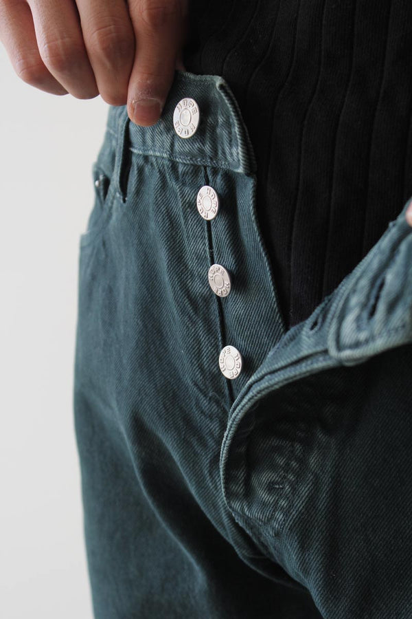 RUSH JEANS / GREEN CRACKLE
