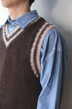 画像をギャラリービューアに読み込む, EDUCATION VEST / DARK BROWN LINEN