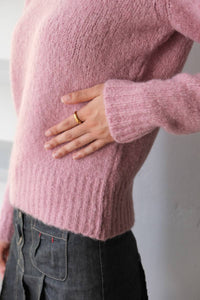 BABY V-NECK SWEATER / PINK