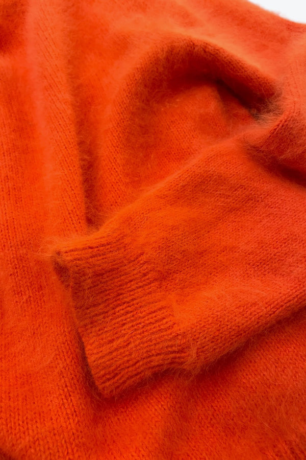 J.W.ANDERSON | MADE IN ITALY BACK DESIGN MOHAIR SWEATER [USED]