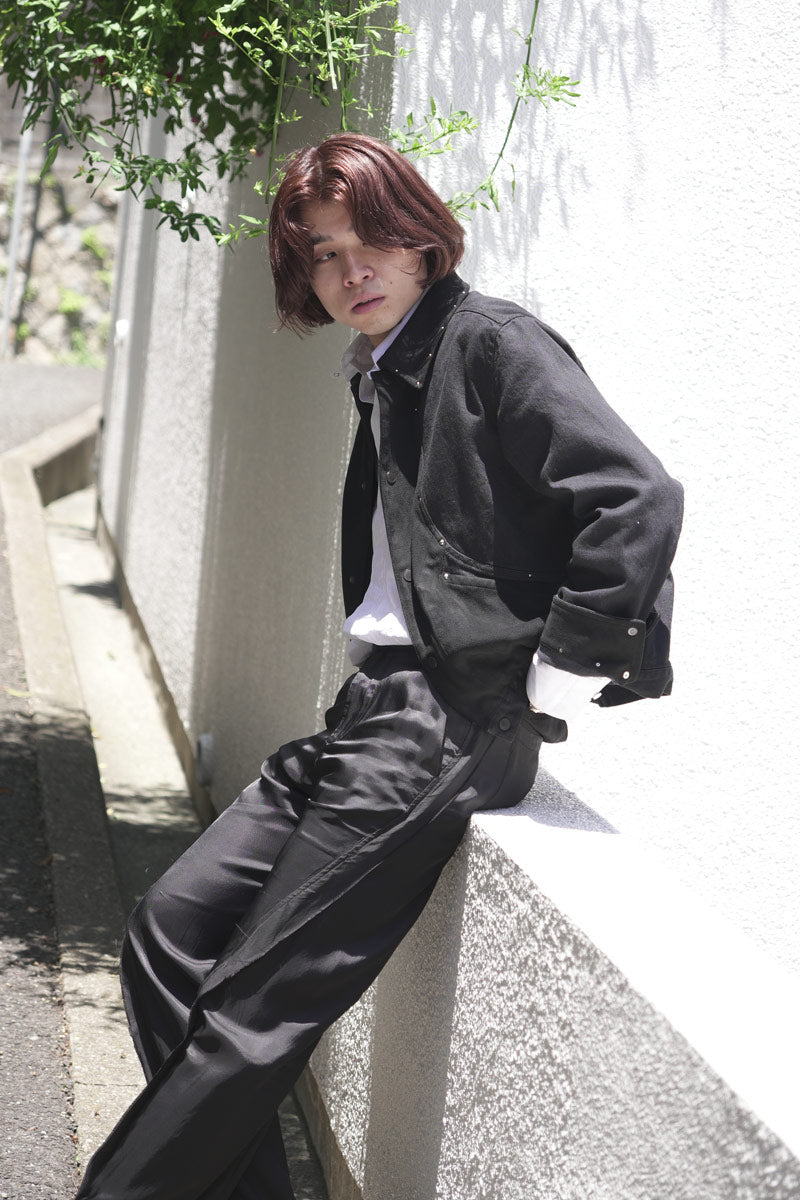 BLACK TWILL SPORTS JACKET .15 / BLACK [STOCK EXCLUSIVE]