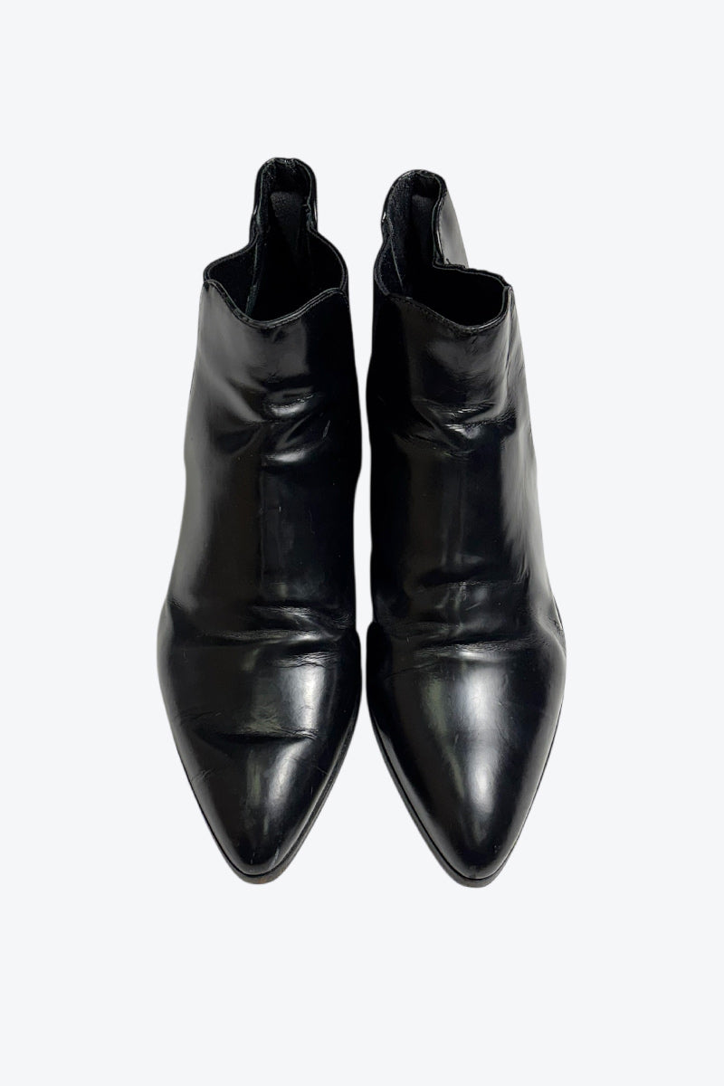 PRADA | MADE IN ITALY LEATHER SIDE GORE BOOTS [USED]