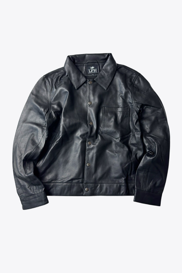 LEATHER FASHION HUB | 90'S LEATHER SHIRT [USED]