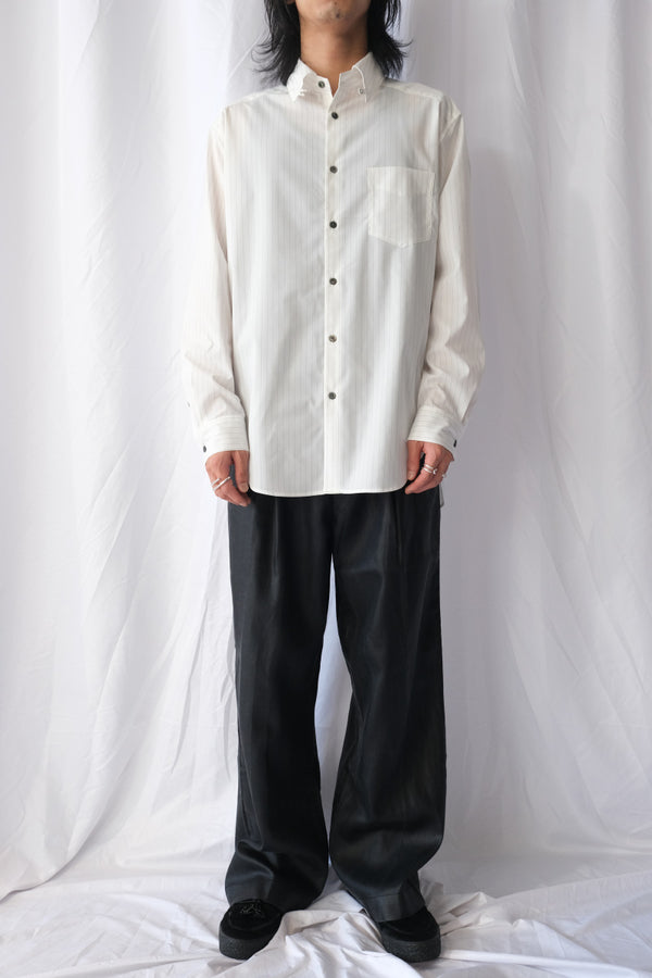 REGULAR FIT TAB COLLAR SHIRT / WHITE ST