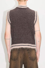 Load image into Gallery viewer, EDUCATION VEST / DARK BROWN LINEN