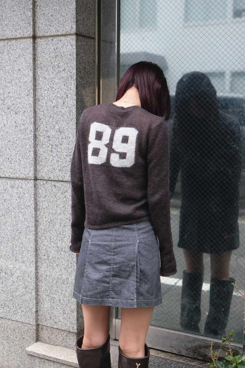 PALOMA WOOL | GRAND SLAM SWEATER / GREY スリーブライン