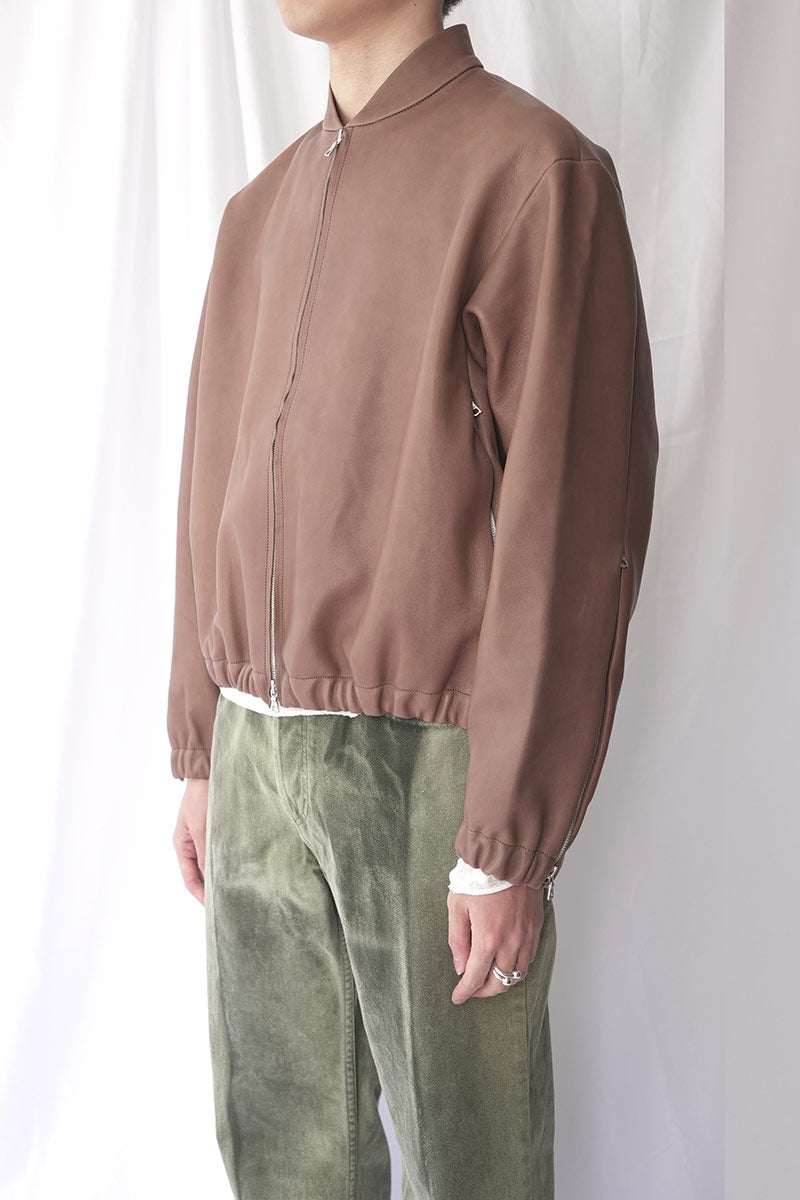 S18 NO.306 LEATHER SIX ZIPPER JACKET / BROWN