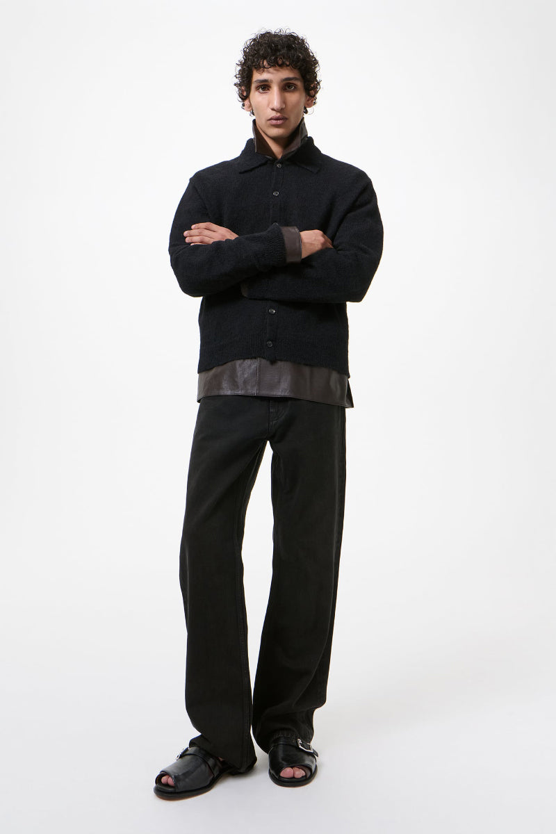 EVENING POLO / BLACK FUZZY ALPCA [6月入荷予定］