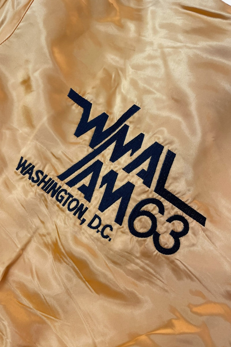 OTHER BRAND | MADE IN USA 70'S ABC TV CHANNEL NYLON SATIN STADIUM JACKET [USED]