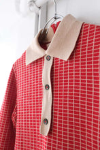 Load image into Gallery viewer, ROGER FASHIONS | 80&#39;S CHECK POLO KNIT [USED]