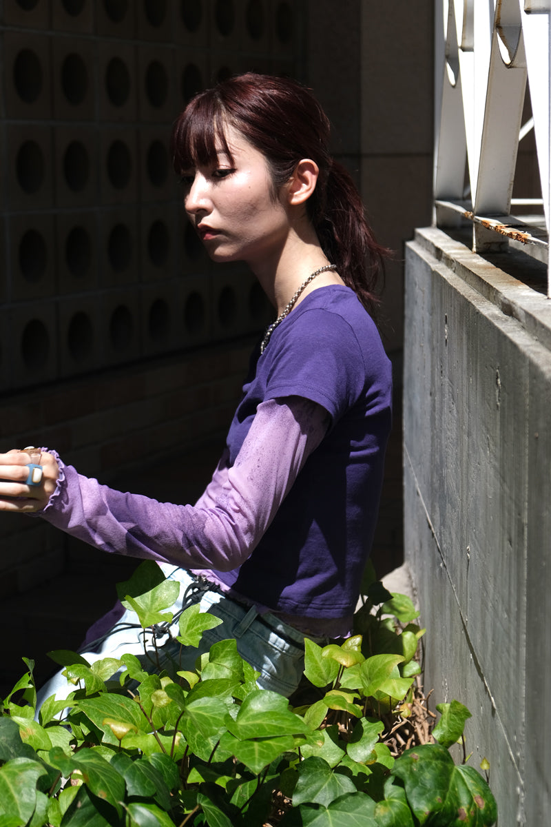 STOCKHOLM SURFBOARD CLUB | LAYER CAP / PURPLE ロングスリーブT