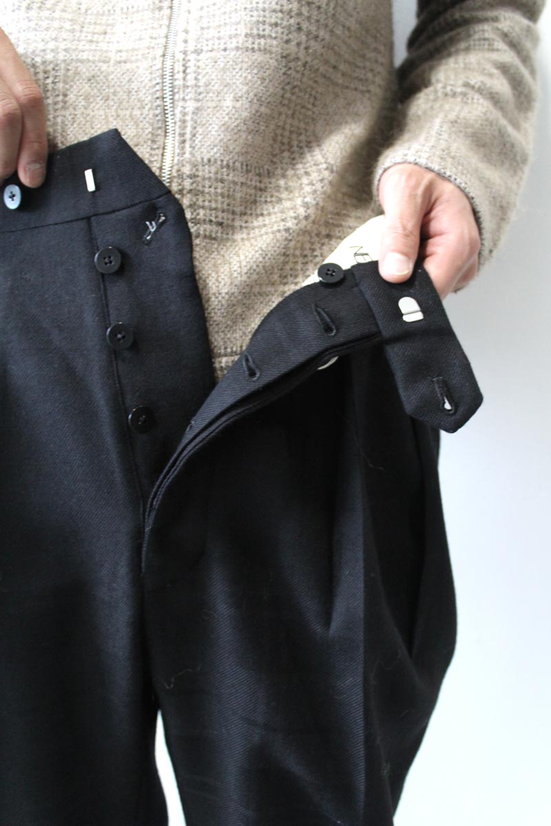 W/N FLANO HERRINGBONE STANDARD TYPE1 / BLACK×WHITE [Kanazawa store] 