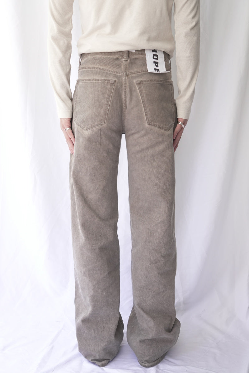 SHAKE JEANS / BROWN COLD DYE