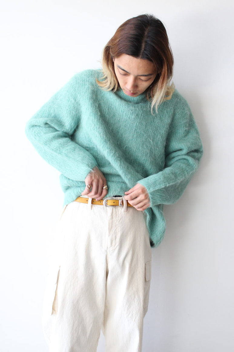 HARU SWEATER / TURQUOISE ALPACA