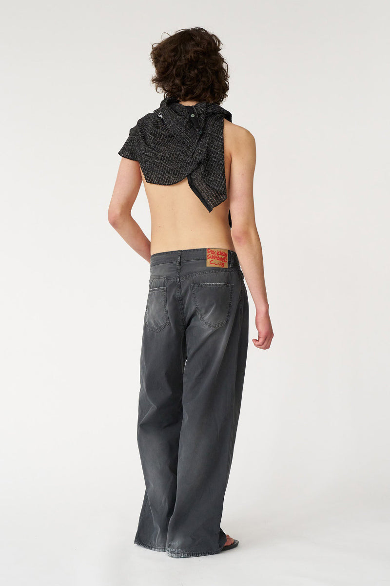 RALF CHINO TROUSERS / BLACK [26AW入荷予定]