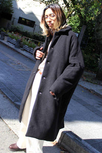 BIG BLOBBY COAT-KASPER / BLACK