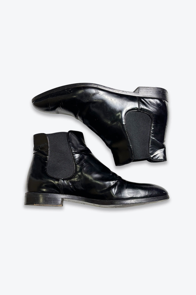 PRADA | MADE IN ITALY LEATHER SIDE GORE BOOTS [USED]