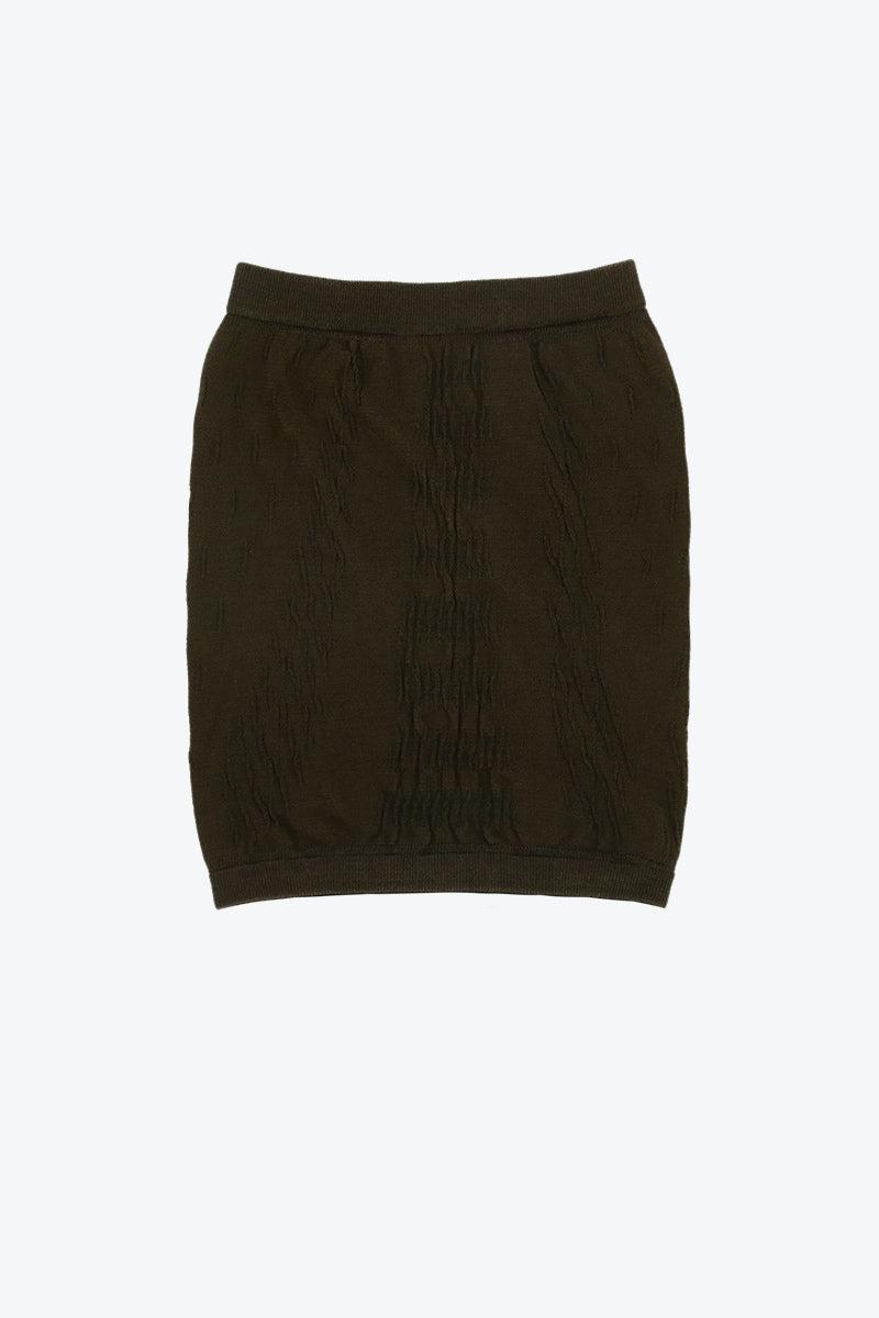 GOLM DRYARN SEAMLESS NECK WARMER / DARK BROWN